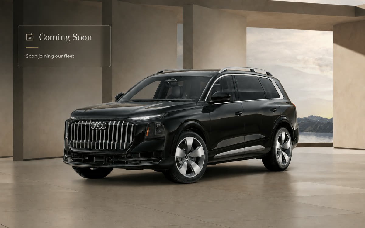 Audi Q9 flagship SUV — coming soon to our Delhi wedding car fleet