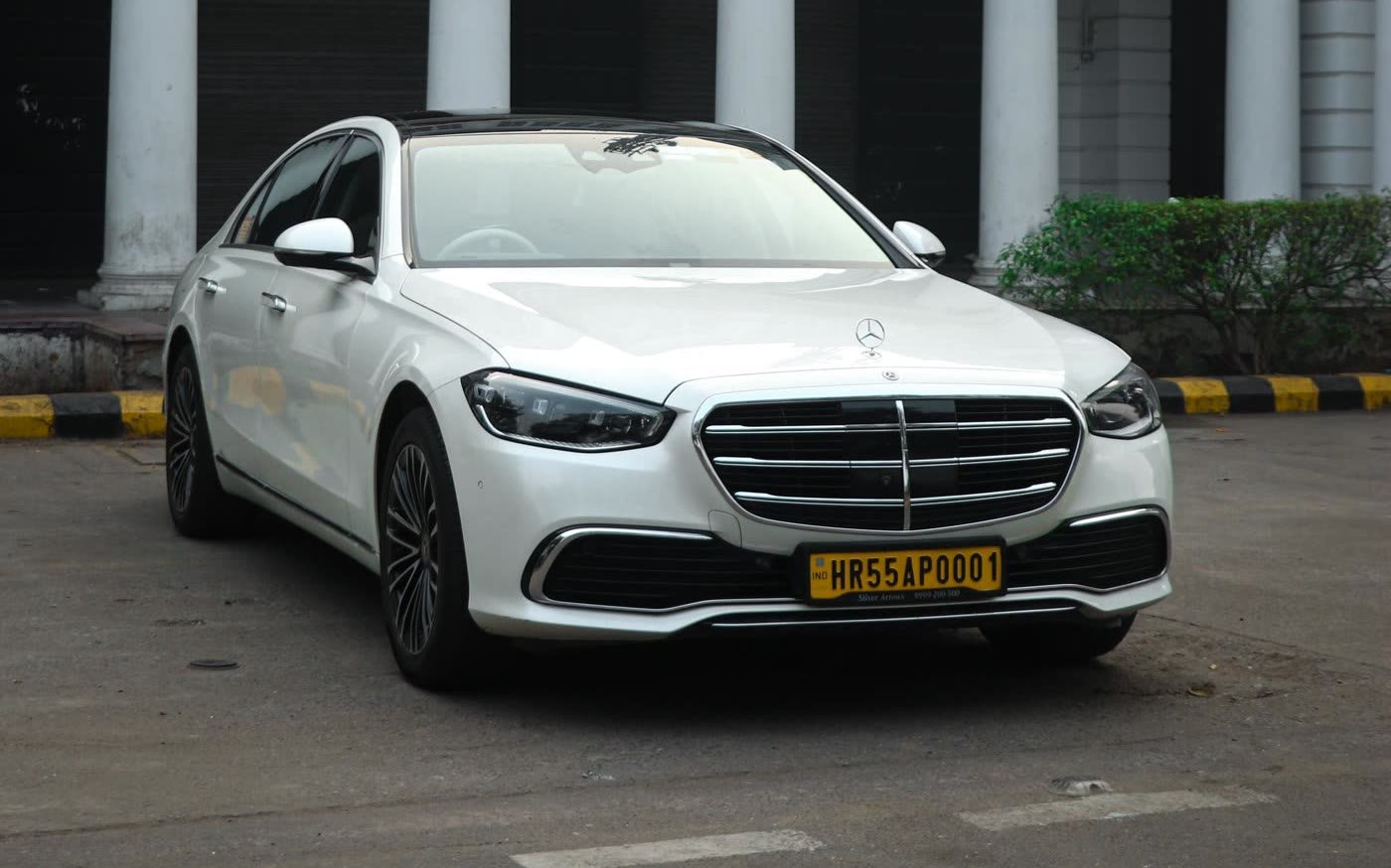 Mercedes S-Class car for rent in Delhi — chauffeur-driven executive sedan