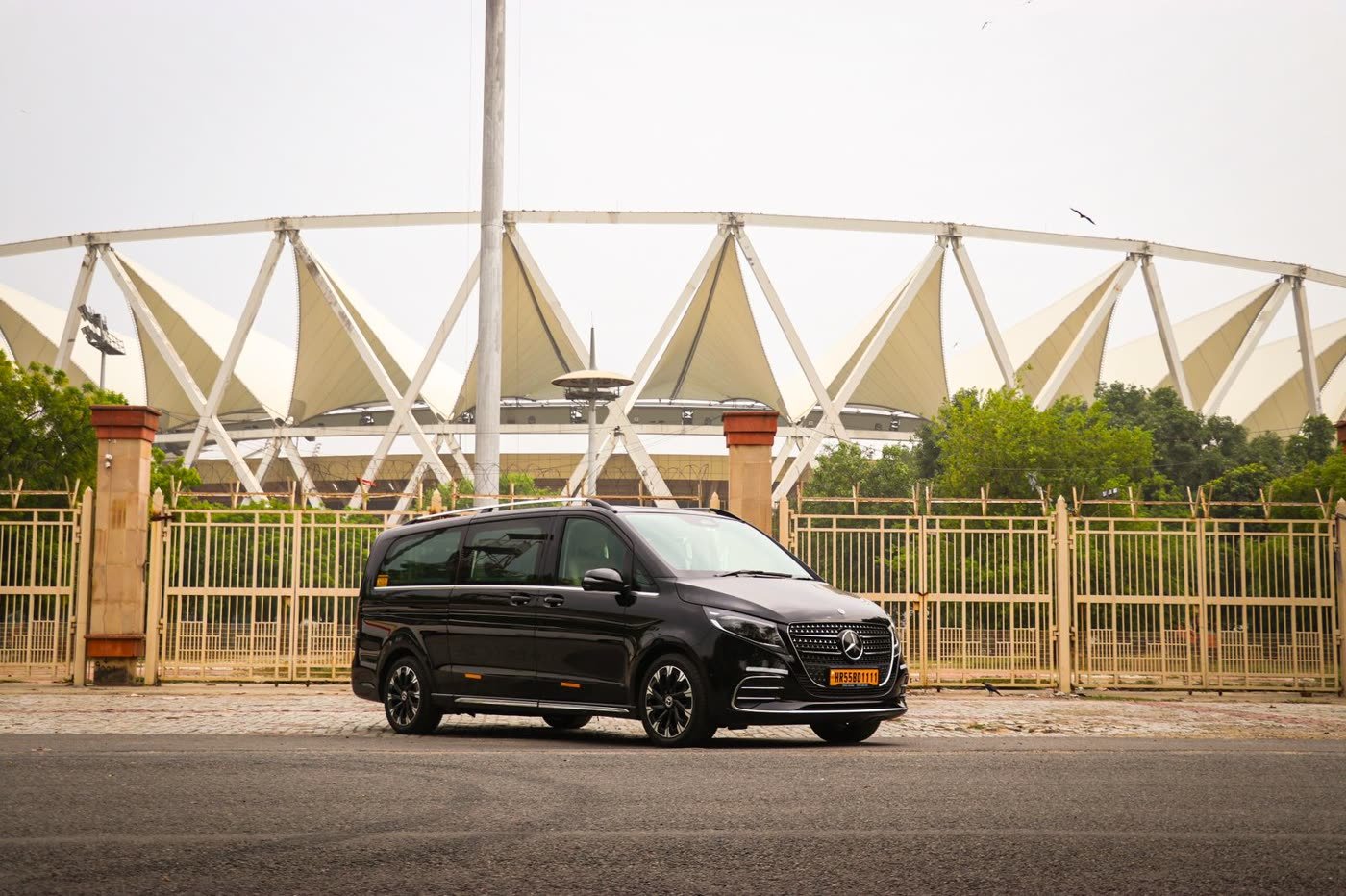Mercedes V-Class rental in Delhi — luxury van with chauffeur